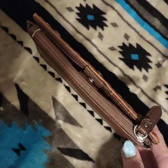 Tony Lama. Cognac Cowhide leather  wallet. Never used. Brand new. No tags. - Picture 4 of 17